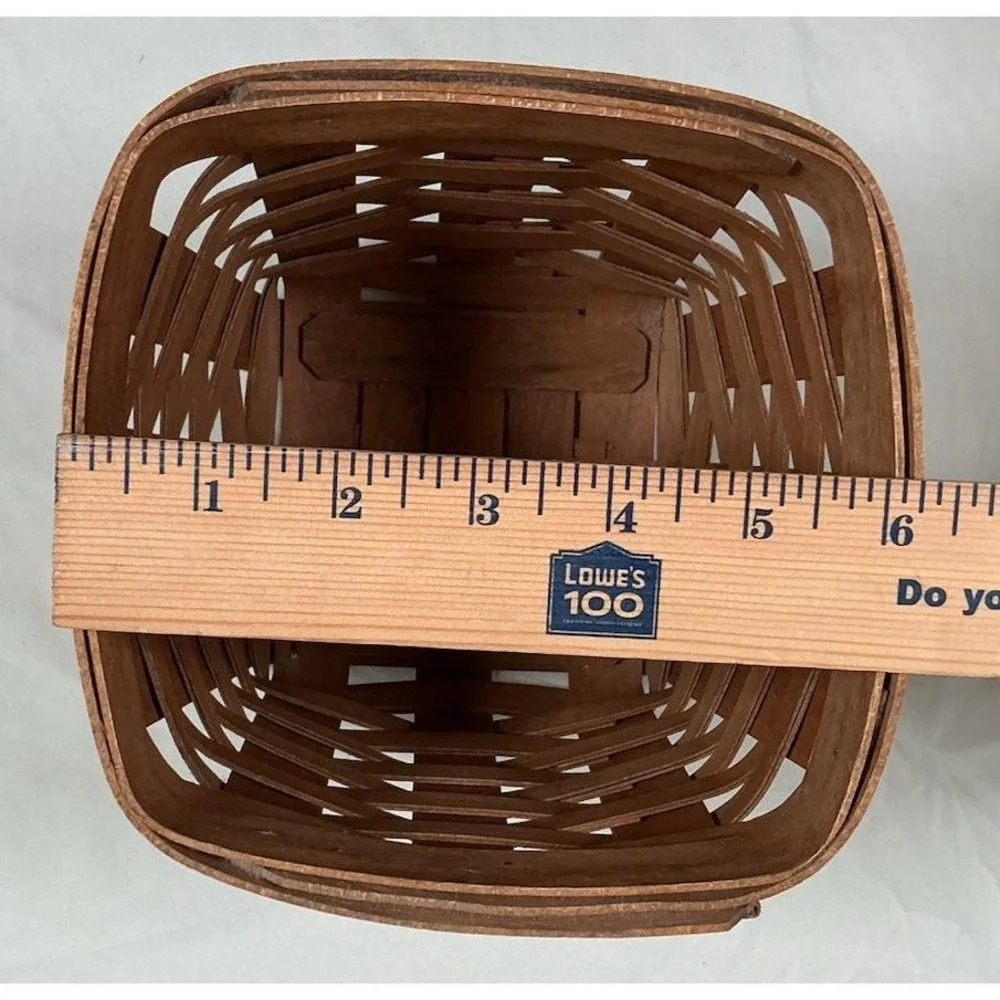 Workshops of Gerald E Henn Basket 1995 Workshops Warren Ohio Handwoven Wood 6